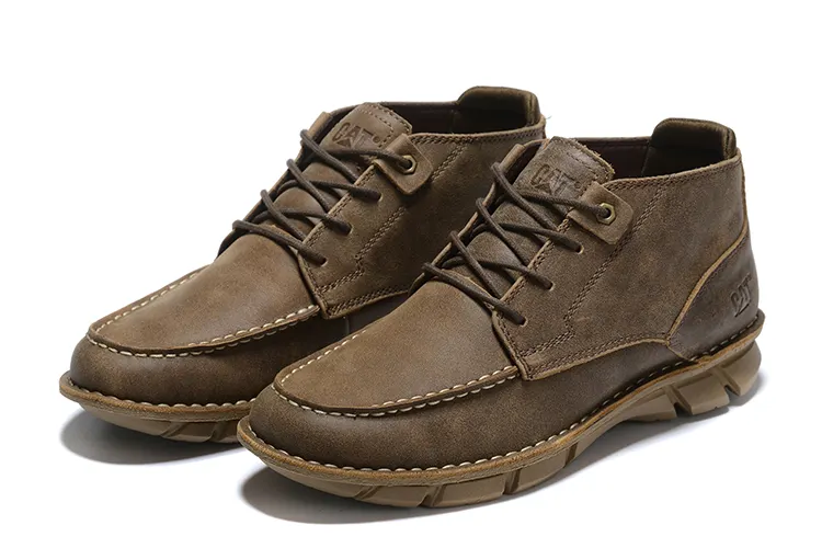 leather caterpillar boots