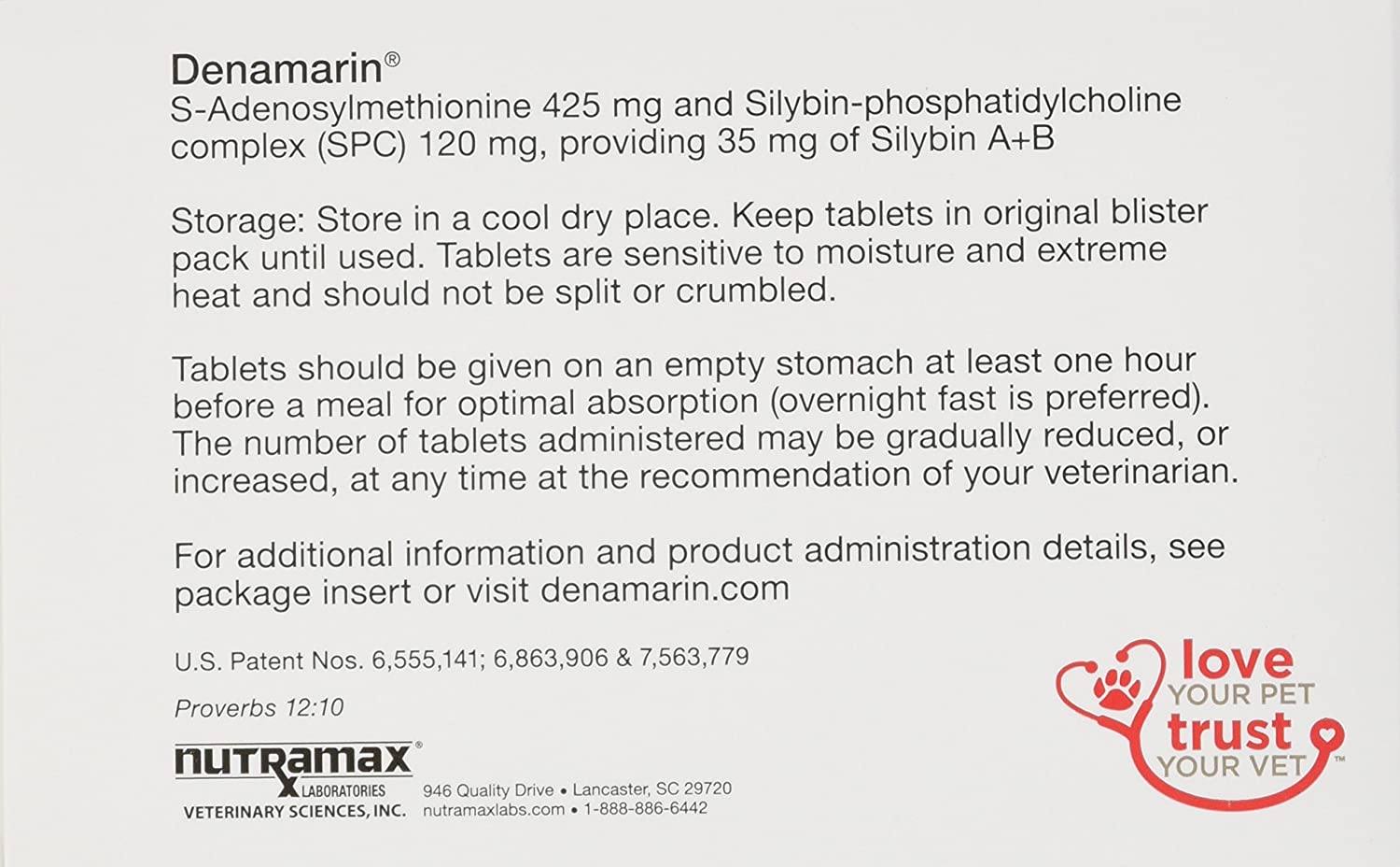 Nutramax Denamarin Tabs For Large Dogs 35 Lbs And Over 30 Tablets Lazada Ph