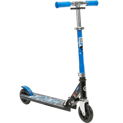 kids blue scooter