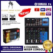 Yamaha F4 Bluetooth DJ Mixer with Reverb Effect, 4 Channel