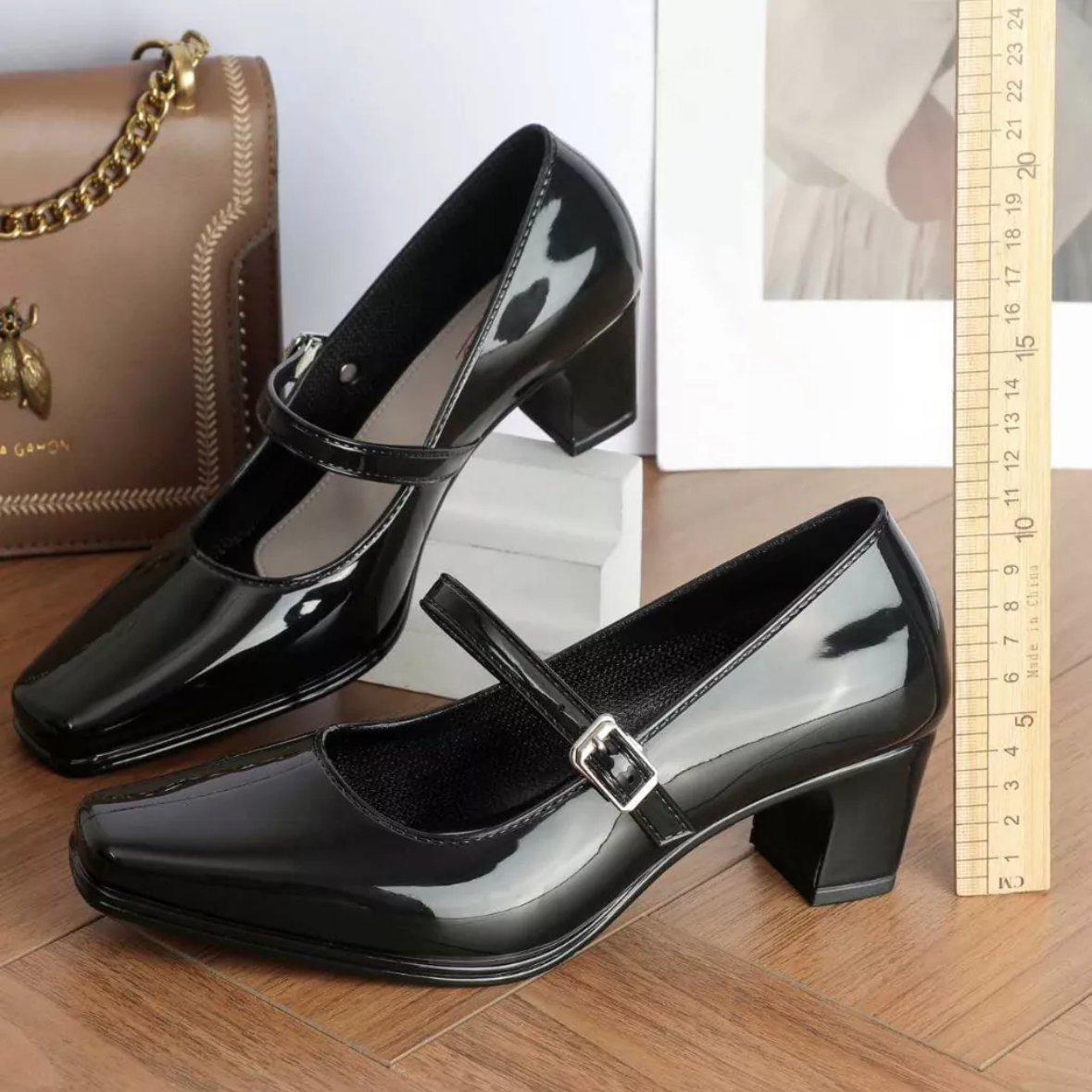 Gibi black clearance shoes with heels