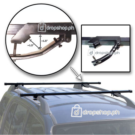 Universal Clamp Cross Bars for SUV Roof Rack - 48 inches