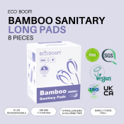 ECO BOOM Bamboo Night Pads - Biodegradable Feminine Protection