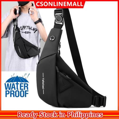 Waterproof Oxford Crossbody Bag for Men, CSONLINEMALL