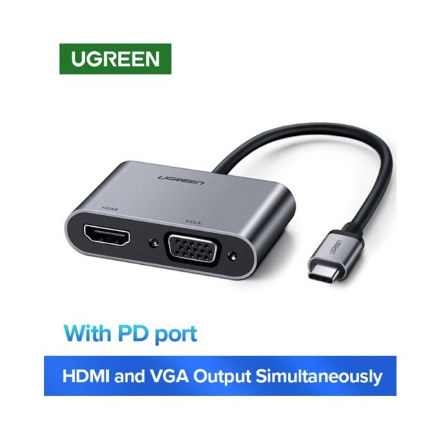 Derved anmodning Kinematik UGREEN 4K 30Hz USB-C to HDMI, VGA, USB 3.0 Adapter Converter with Type – JG  Superstore