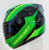 RXR Black Visor Full Face Helmet for Adult Size Large