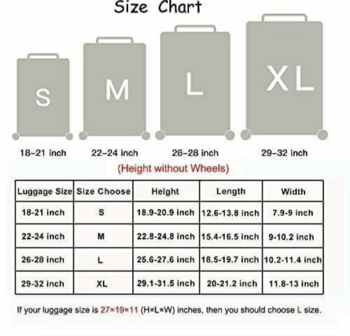 Medium luggage size inches online