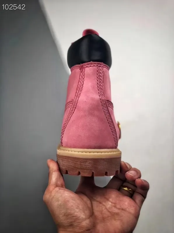 pink timberland laces