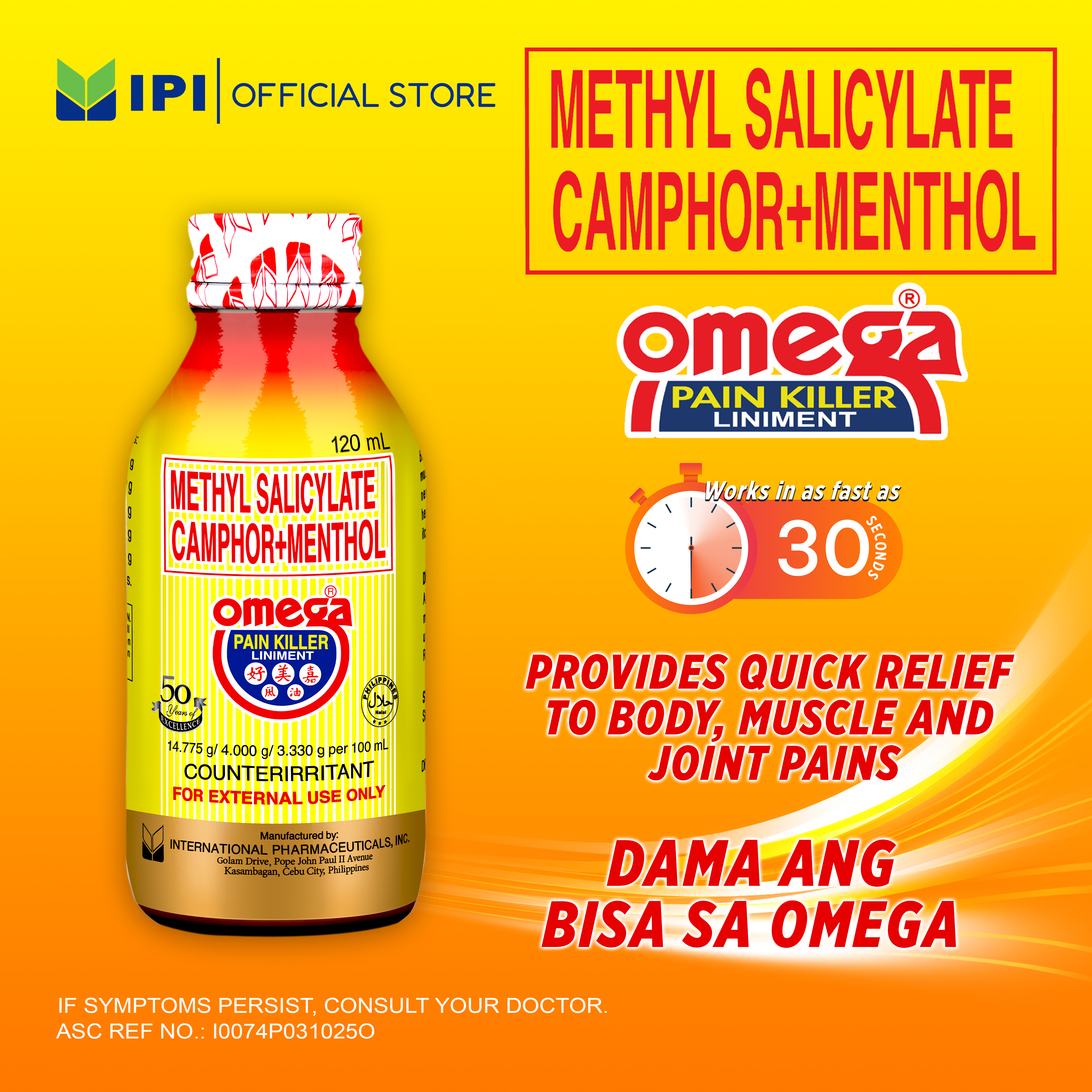 Omega Pain Killer Liniment 120ml