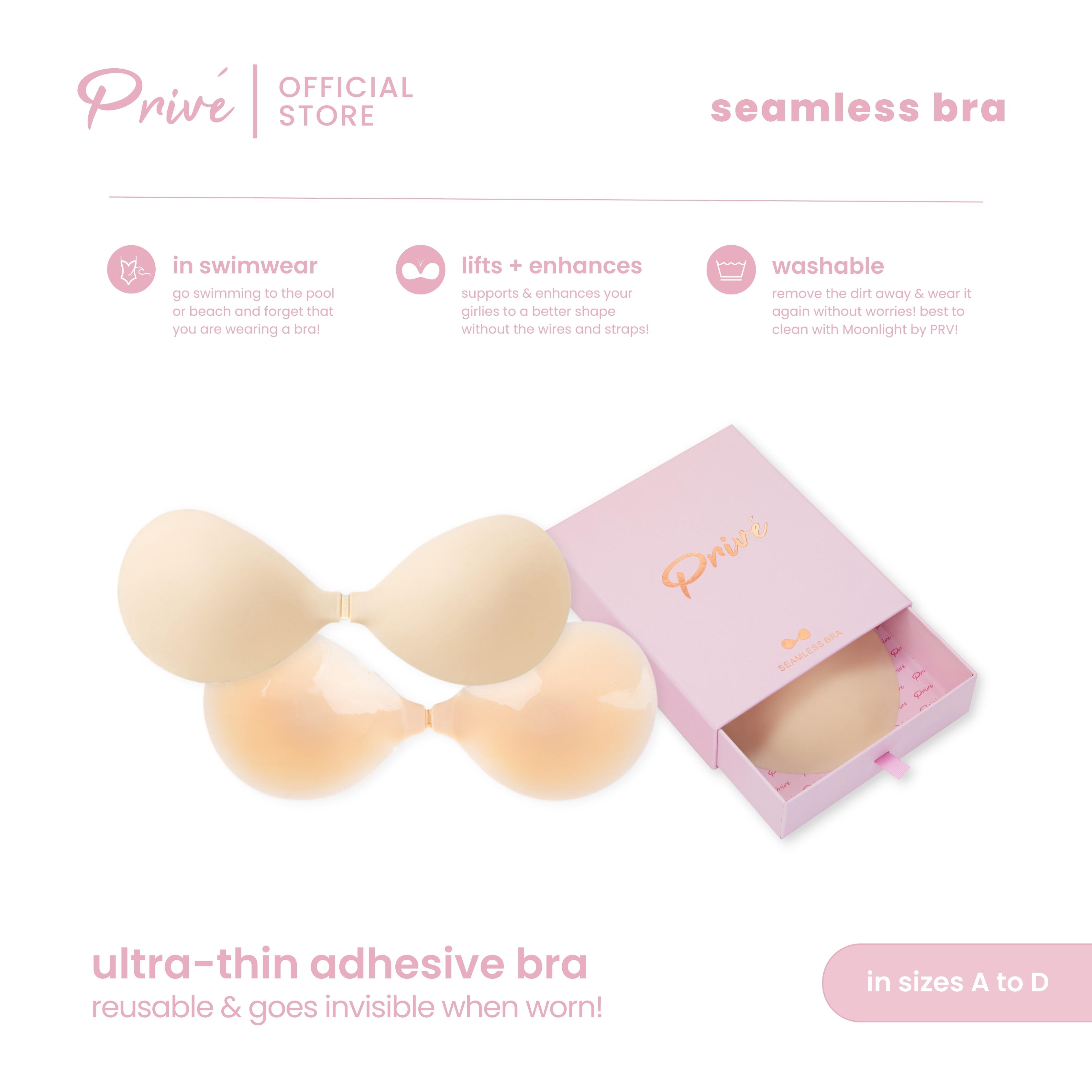 PRIVE Re-usable Push-up Bra Inserts Instant Breast Lift Bra Pads