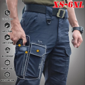 Waterproof Men's Cargo Pants with Multi-pocket IX7 Brand