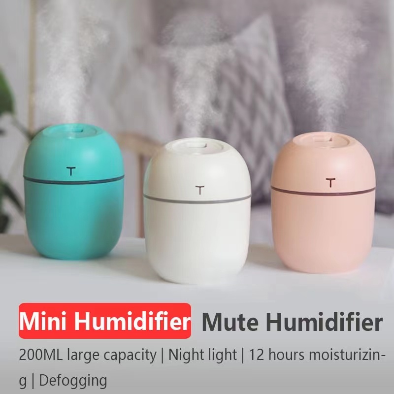 Smilee 250ml Portable Air Humidifier with LED Light