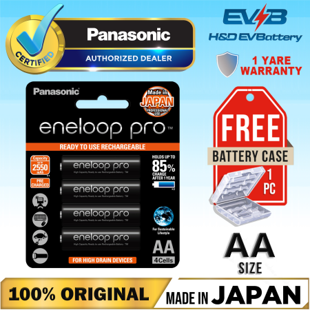 Eneloop Pro Rechargeable Batteries - 4pcs AA/AAA - Panasonic