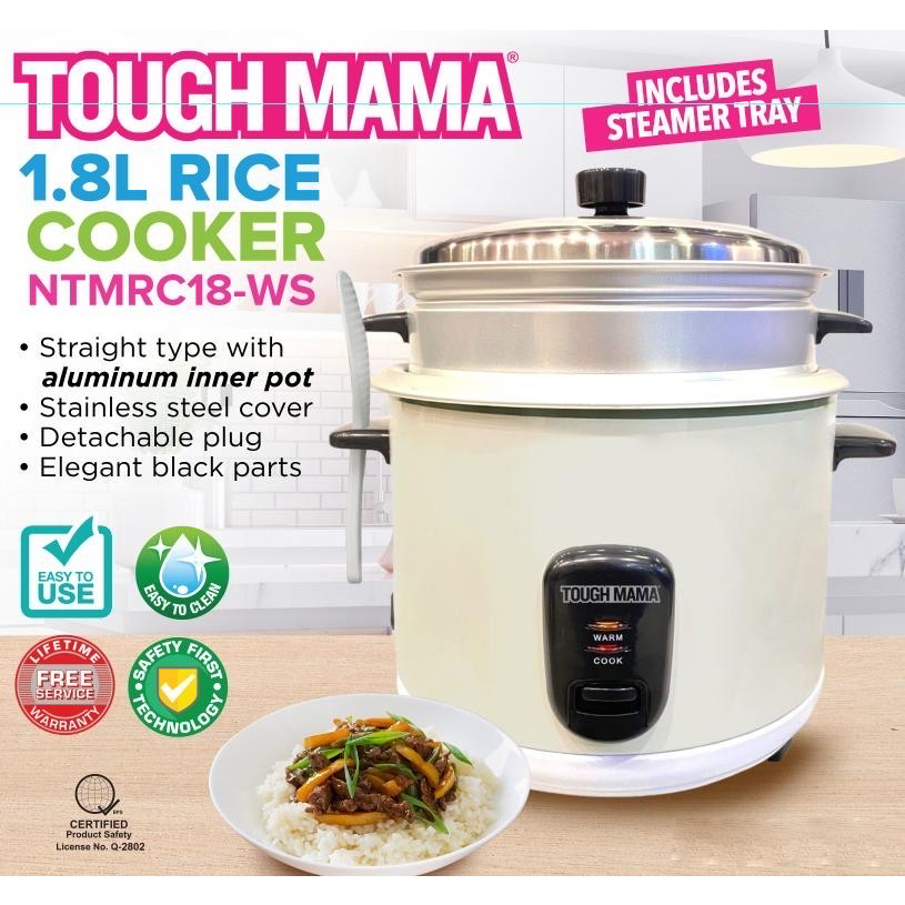 Tough Mama RTRC18-1G Hello Kitty Rice Cooker Straight Type 1.8L