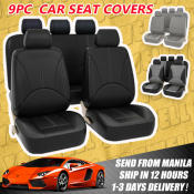 Universal PU Leather Car Seat Covers Set, Waterproof Protector