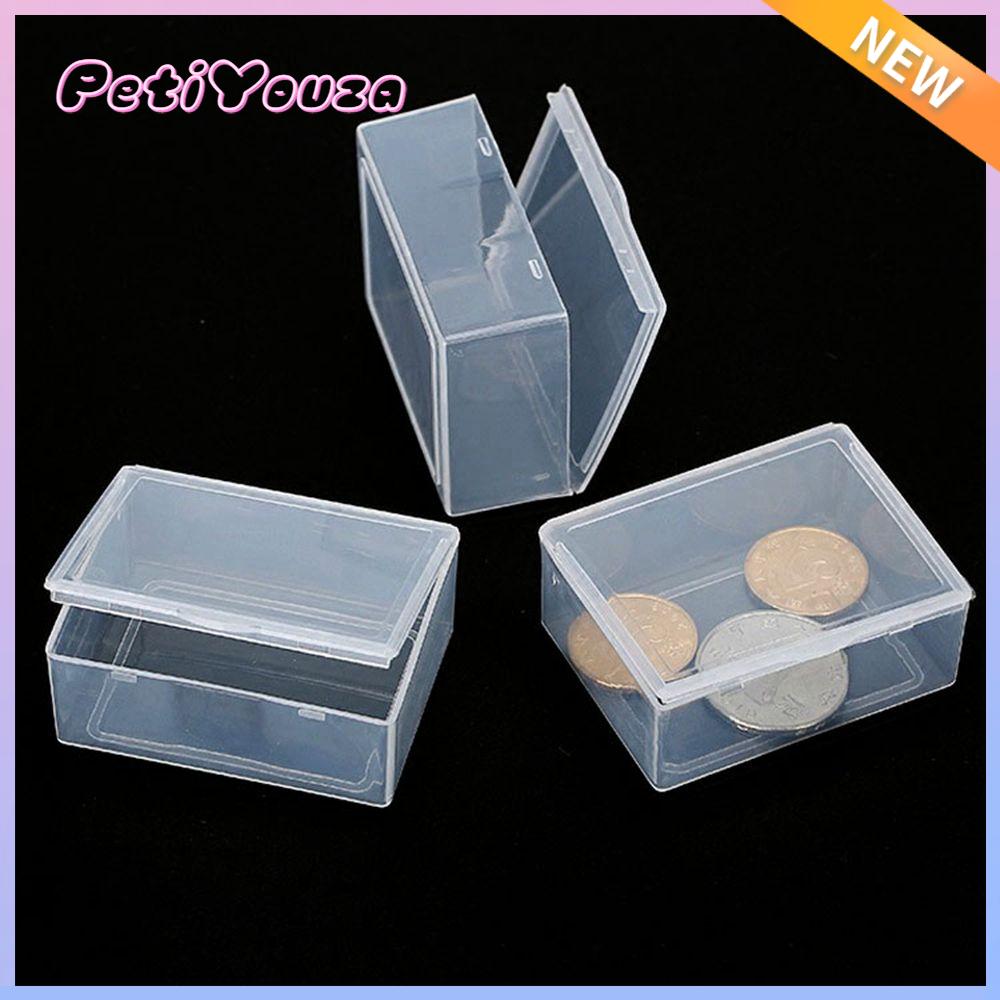 Hot Plastic Square Fishing Tools Accessories Transparent Storage Box Jewelry  Beads Container Small Items Case Packing Boxes