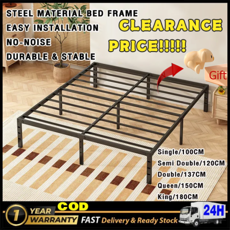 Metal Bed Frame - Strong and Durable Queen Size Bed