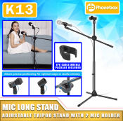 Portable K13 Microphone Stand with Adjustable Tripod - PhoneBox