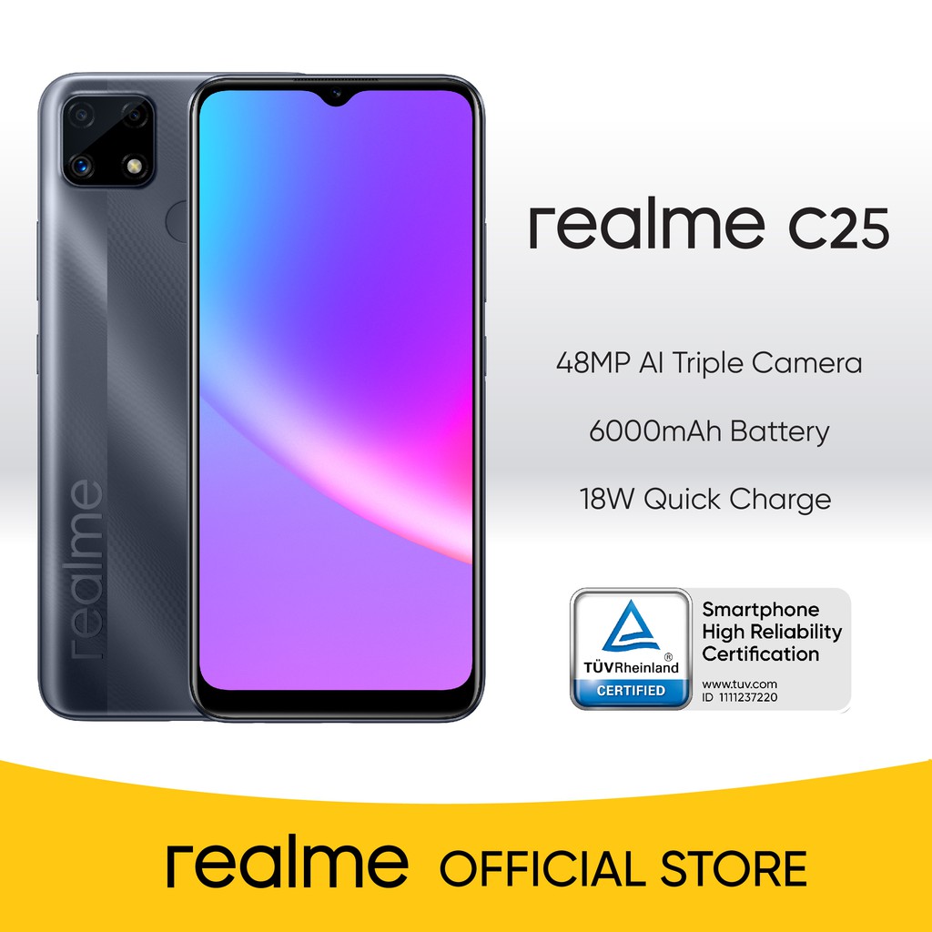 realme c25 ram and storage