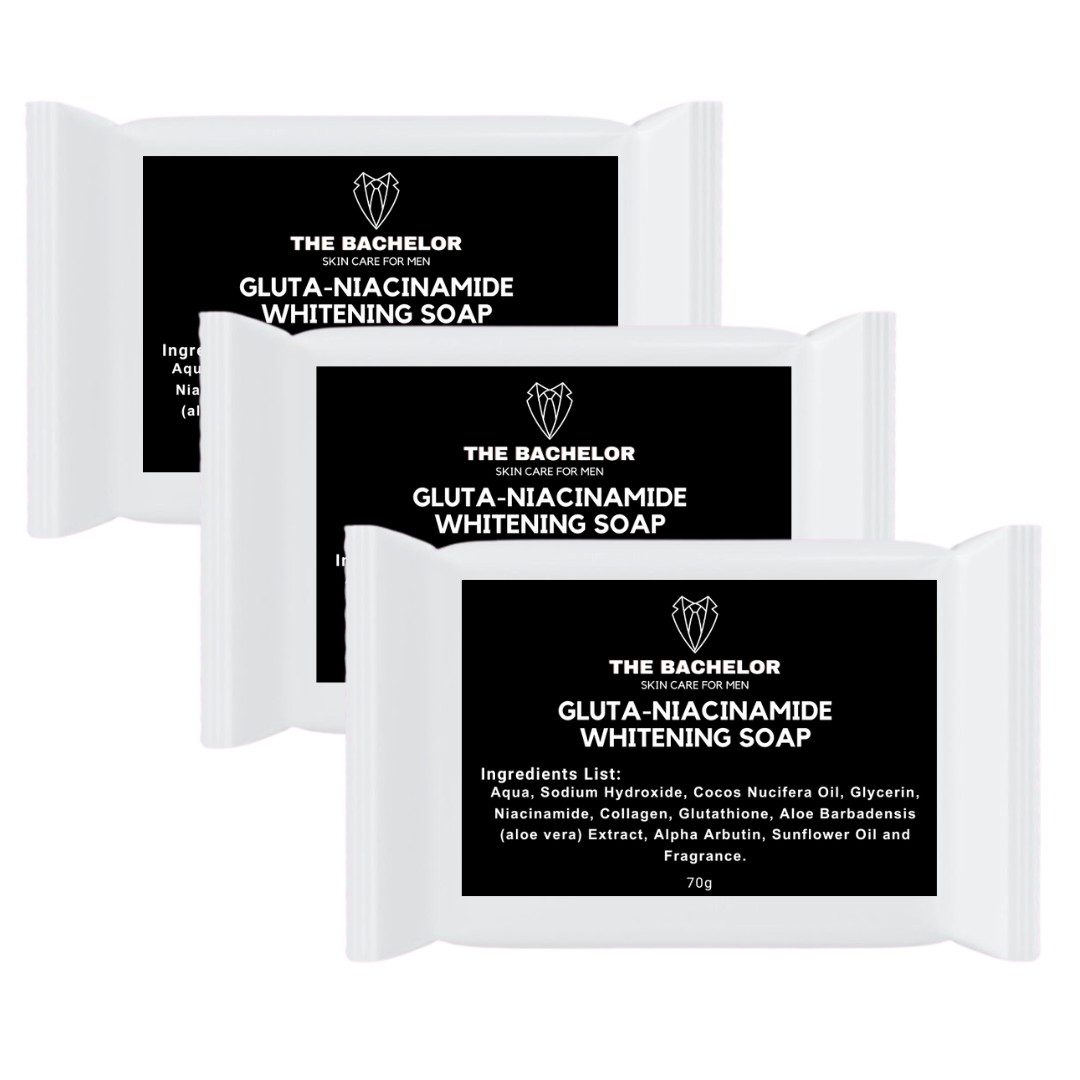 The Bachelor Gluta-Niacinamide Soap for men 3pcs 70g