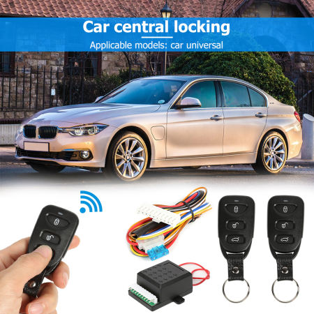 Car remote central door lock with alarm and keyless entry