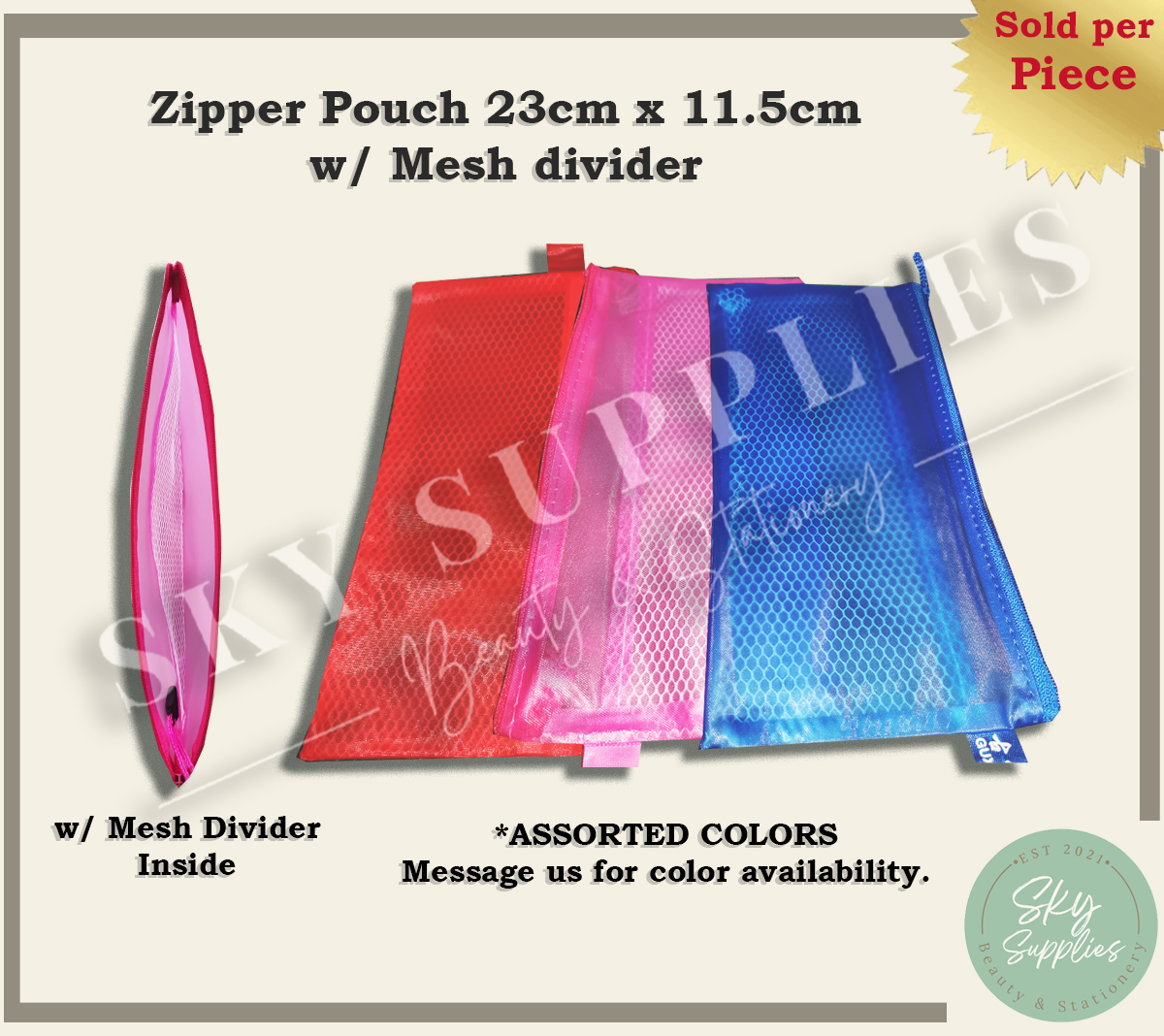 Zipper Pouch 23cm x 11.5cm 1pc | Lazada PH