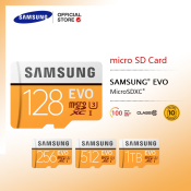 Samsung Evo Micro SDXC Memory Cards, 128GB-1TB, Class 10 U3