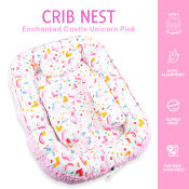 Kozy Blankie Baby Bed Crib Nest - Enchanted Castle Unicorn