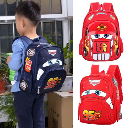 Kokepope Cars Lighting McQueen Backpack School Bag Racing