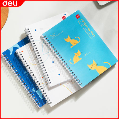 Deli A5 Spiral Notebook - Fashionable and Simple Diary