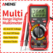 2000 Counts Digital Multimeter - AC/DC Voltage, Current, Resistance Tester