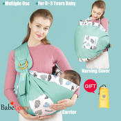 Babelovey Baby Carrier: Breathable Sling Wrap for Newborns