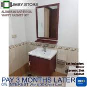 Rust-Resistant Bathroom Vanity with Mirror and Sink - 