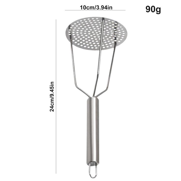 Potato Masher, Manual Spud Smasher Portable Stainless Steel Kitchen Tool  Mashed Mud Kitchen Tools for Vegetables Refried Beans, Baby Food, Fruits,  Bananas, Baking,Yams Potatoes Mesher 