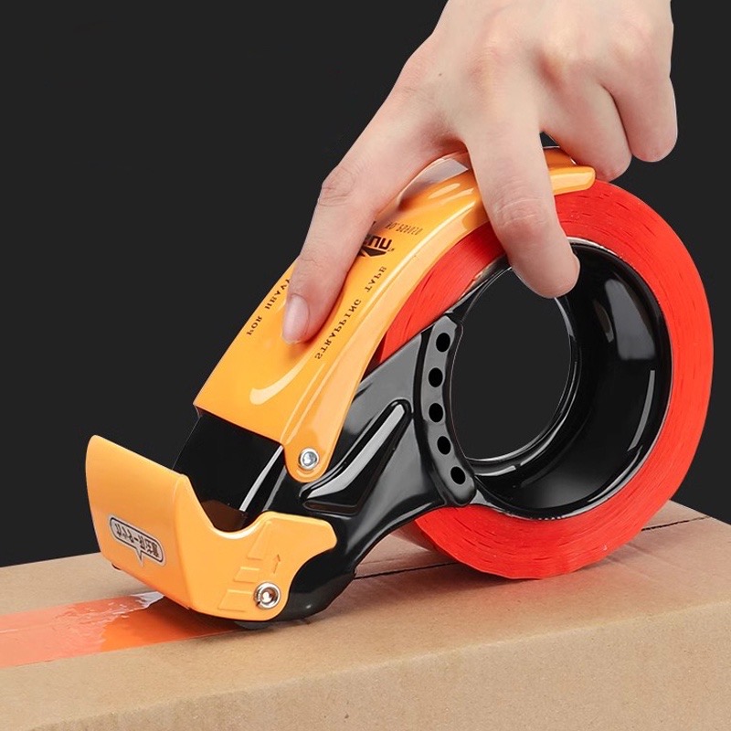 Metal Packing Tape Dispenser - Desktop Tape Cutter For Shipping Boxes & Packaging