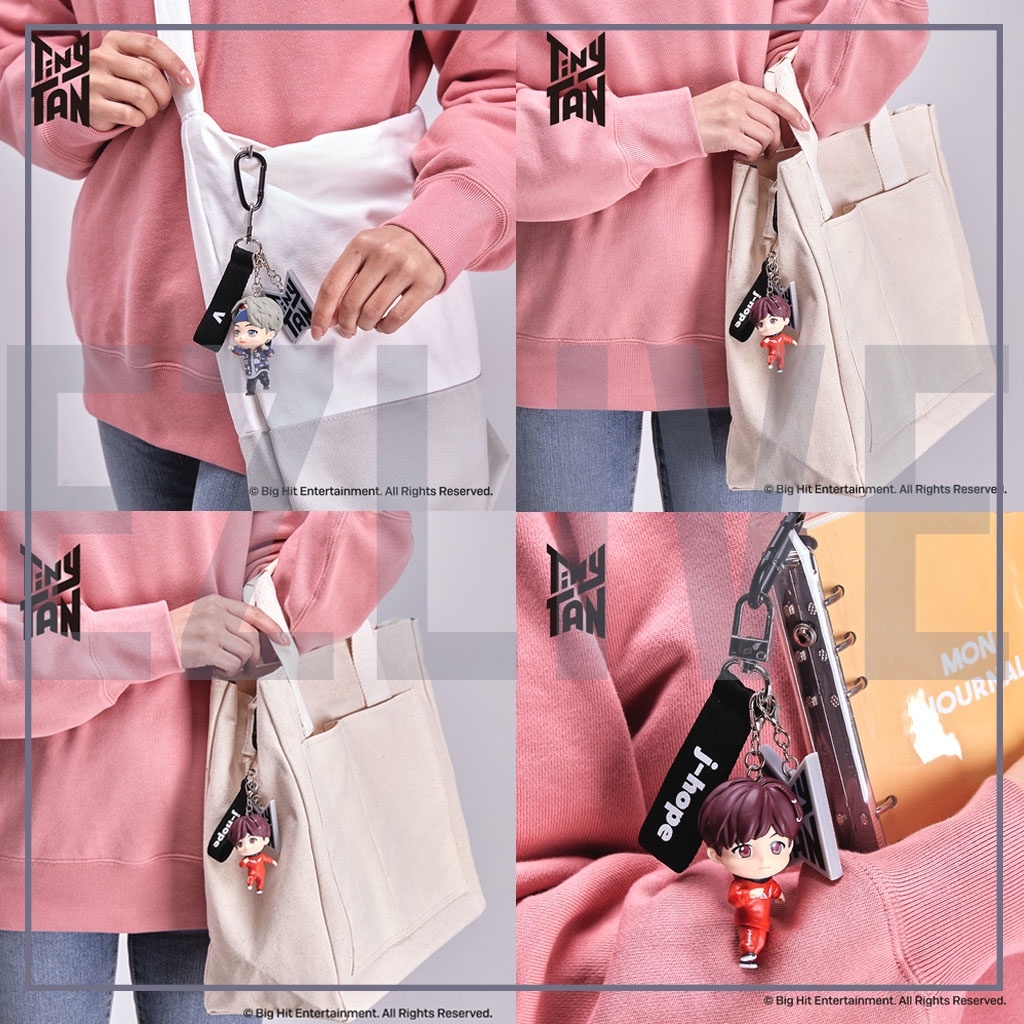 BTS Tinytan Figures Keychain Keyring Kpop Merchandise Bag