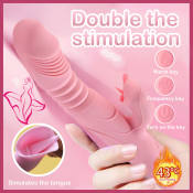 "Pink Silicone Vibrator for Women by "