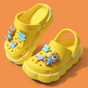 SMILE Kids' Cute Bear Non-Slip Summer Clogs