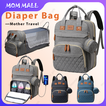 2023 Travel Baby Bag Crib with Mosquito Net - 