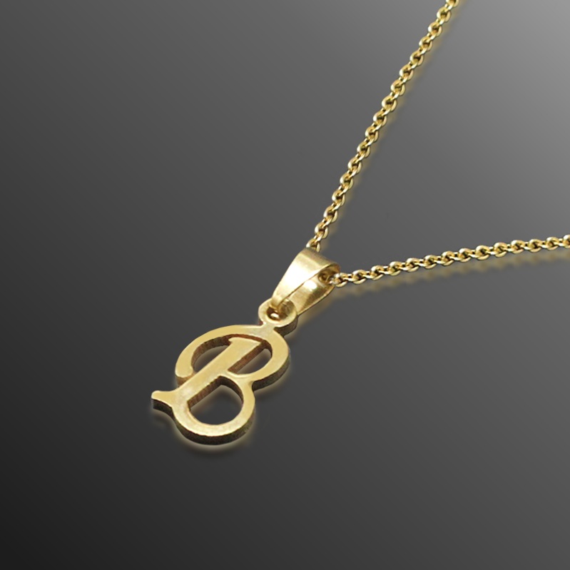 Stainless Steel Stylish Initial Letter 