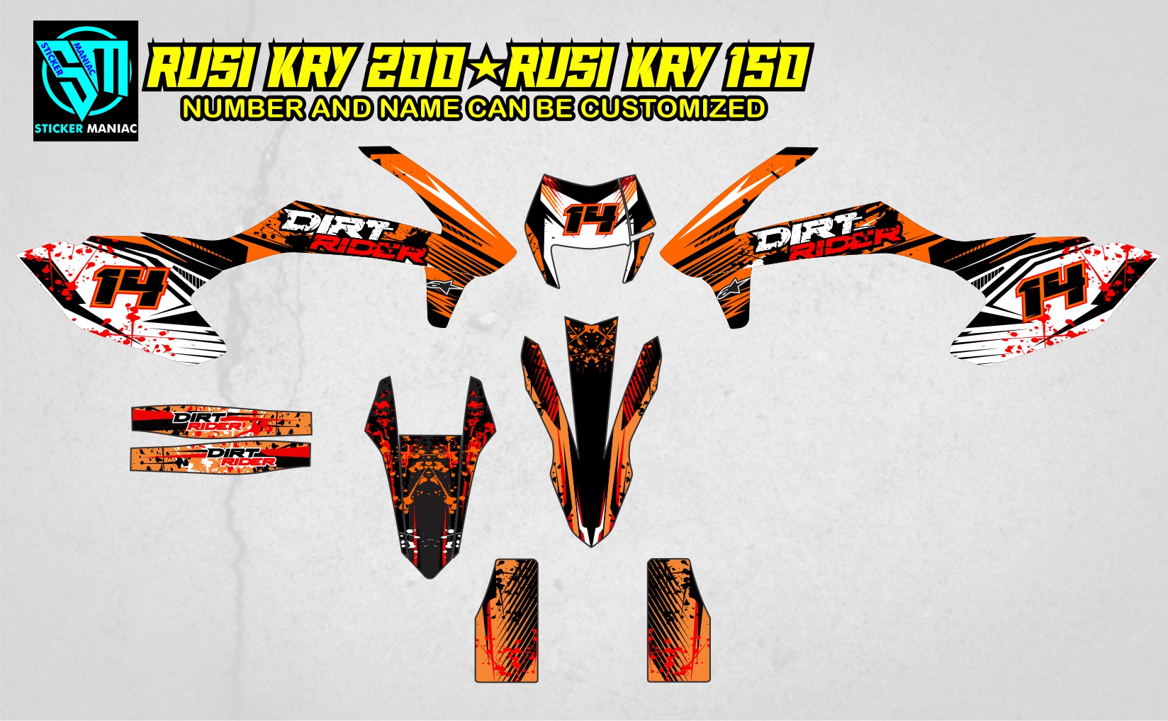 Shop Decals For Rusi Kry 200 Cheap – Fast Easy Lazada Philippines