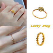 2023 LUCKY Fu Ring - Non-Tarnish Gold Fengshui Ring (Brand