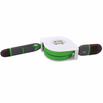 100cm 2-in-1 USB Stretch Safe Charge Speed & Data Cable Foriphone And Android Phone (YellowGreen) June 2018 - 2 100cm 2-in-1 USB Stretch Safe Charge Speed & Data Cable foriphone and Android Phone (YellowGreen) - 2