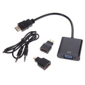 4-in-1 HDMI to VGA Adapter with Audio