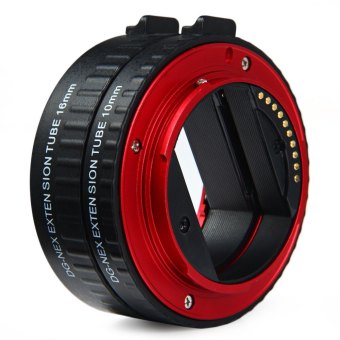 10mm 16mm Auto Focus Macro Extension DG Tube Set For Sony E-mount Camera (Red) April 2018 - 3 10mm 16mm Auto Focus Macro Extension DG Tube Set For Sony E-mount Camera (Red) - 3