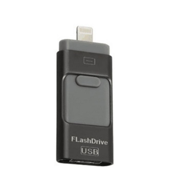 128GB 3in1 Usb Flash Drive For IPhone/iPad/Android/PC I-FlashdrivePen Drive Micro USB OTG Usb Flash Stick (Black+Gray) - Intl June 2018 - 2 128GB 3in1 Usb flash drive For iPhone/iPad/Android/PC i-FlashdrivePen Drive Micro USB OTG Usb Flash stick (Black+Gray) - intl - 2
