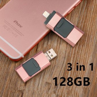 128GB Pen Drive For Apple Iphone 6s Andorid + OTG Pendrive U Disk 3in 1 Memory Stick USB 2.0 - Intl April 2018 - 2 128GB Pen Drive for Apple Iphone 6s Andorid + OTG Pendrive U Disk 3in 1 Memory Stick USB 2.0 - intl - 2
