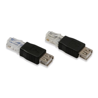 2 Pack USB 2.0 Female To RJ45 Male Ethernet Network Cable Converter Adapter (Black) - Intl June 2018 - 4 2 Pack USB 2.0 Female to RJ45 Male Ethernet Network Cable Converter Adapter (Black) - intl - 4