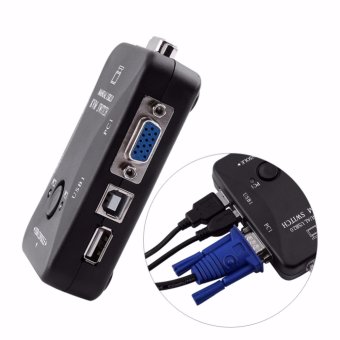 2-Port USB 2.0 KVM Switch Monitor Splitter Mouse Keyboard Video KVMSwitcher With 2 KVM Cables June 2018 - 3 2-Port USB 2.0 KVM Switch Monitor Splitter Mouse Keyboard Video KVMSwitcher with 2 KVM Cables - 3