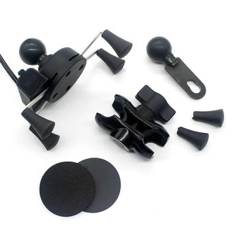2.0A X-Grip Style Motorcycle Bike Mount Cellphone Holder USBCharger For Phone - Intl June 2018 - 5 2.0A X-Grip Style Motorcycle Bike Mount Cellphone Holder USBCharger For Phone - intl - 5